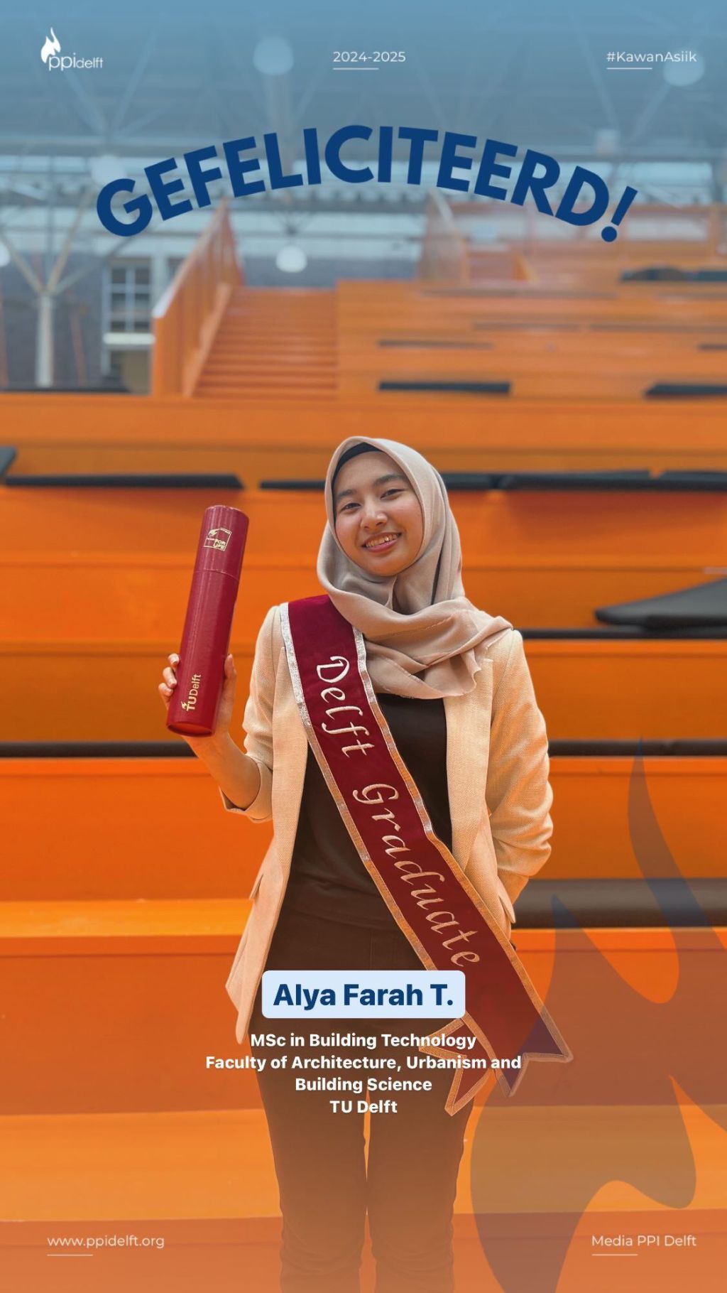 Alya Farah Taufiqoh, MSc in Building Technology, TU&nbsp;Delft.
