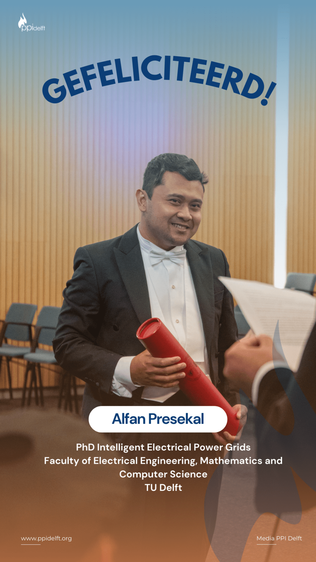 Alfan Presekal, PhD in Electrical Power Grids, TU Delft