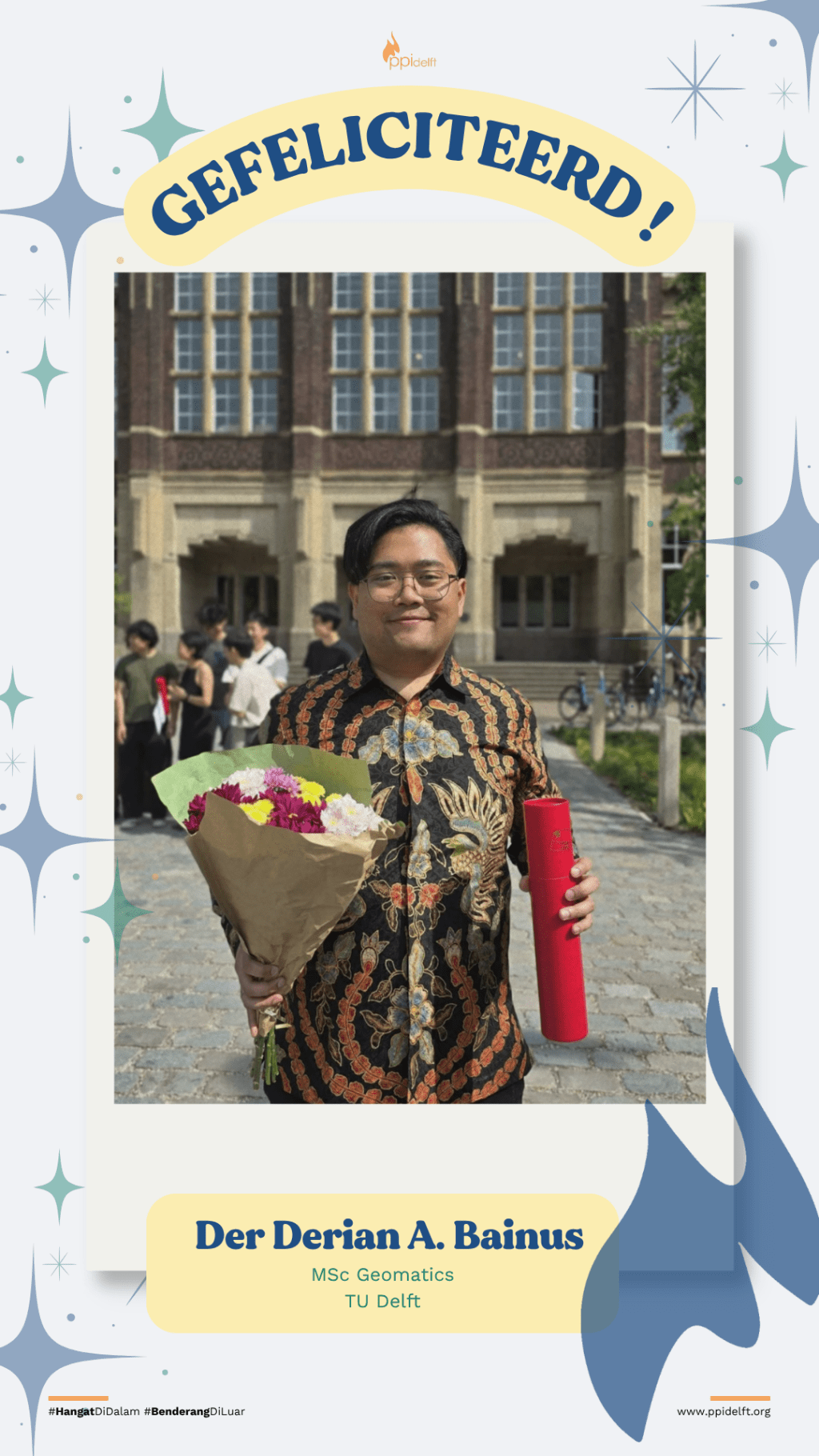 Der Derian A. Bainus, MSc in Geomatics, TU Delft