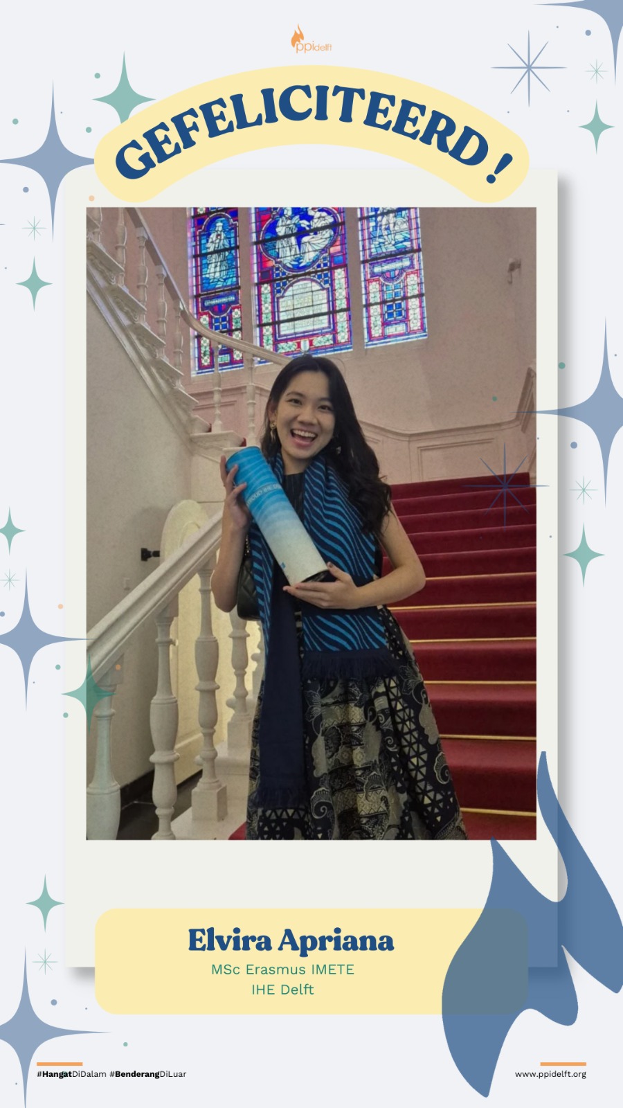 Elvira Apriana, MSc in Erasmus IMETE, IHE&nbsp;Delft