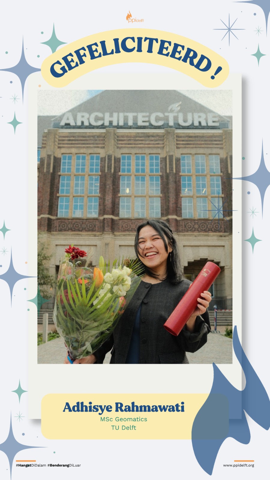 Adhisye Rahmawati, MSc in Geomatics, TU Delft