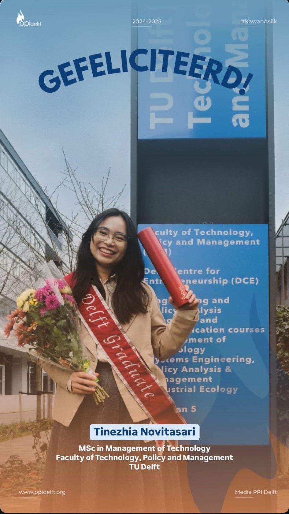 Tinezhia Novitasari, MSc in Management of Technology, TU Delft